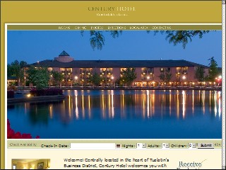 Web site www.thecenturyhotel.com, Century Hotel
